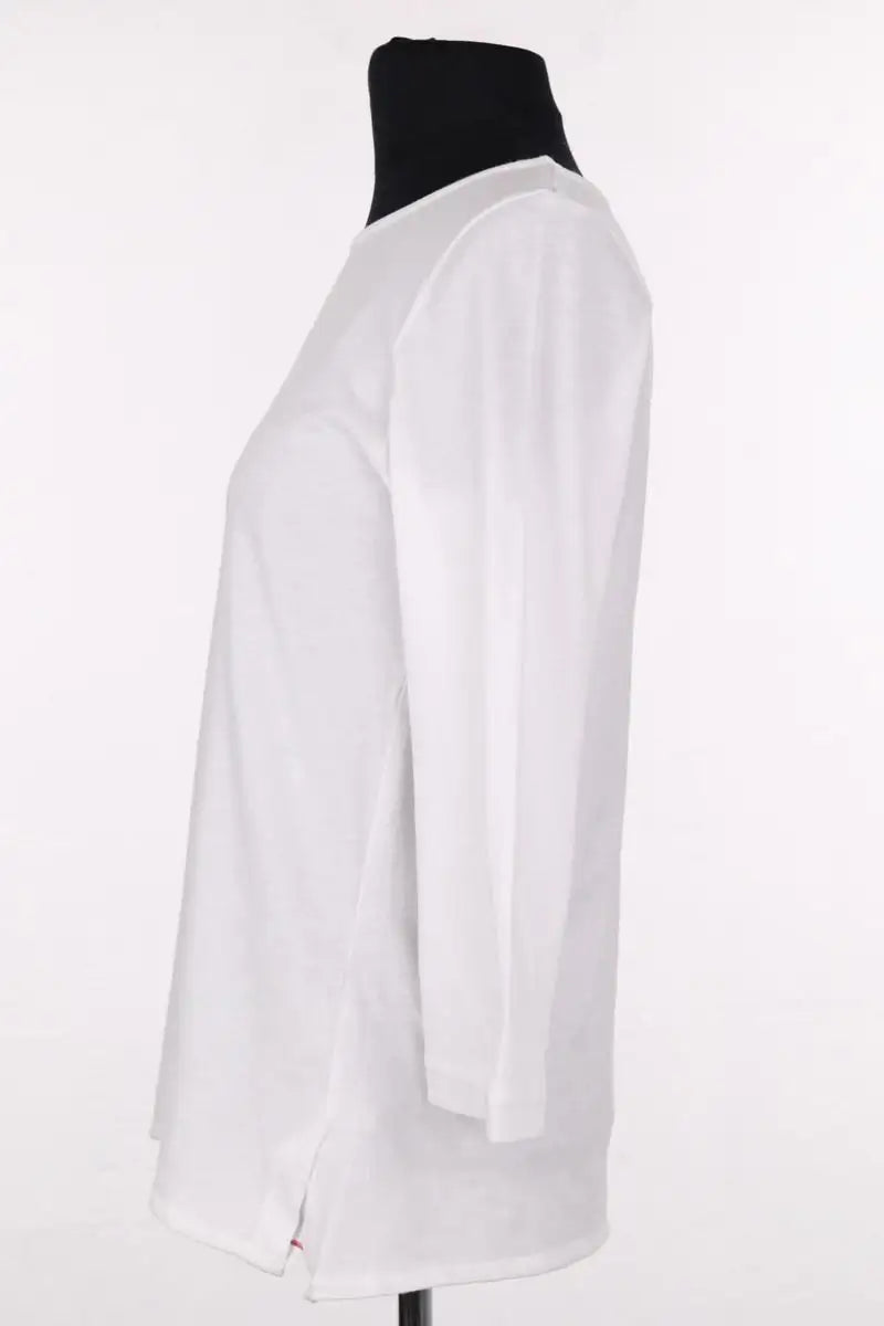 Top Majestic Filatures Blanc en Coton