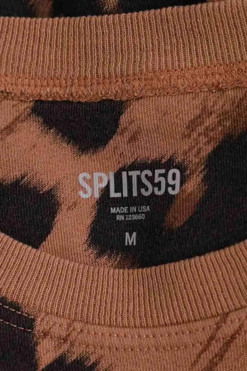 Sweatshirt SPLITS59 Camel en Coton