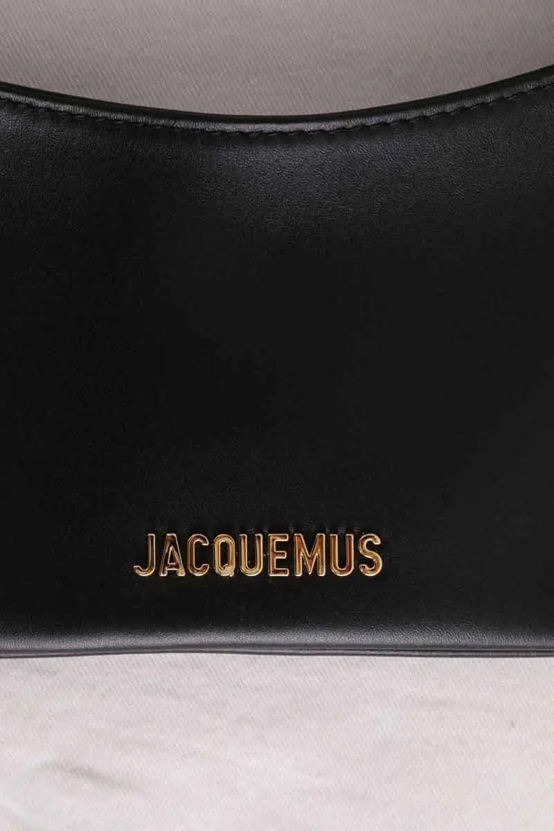 Mini sac Jacquemus Le Bisou perle Noir en Cuir