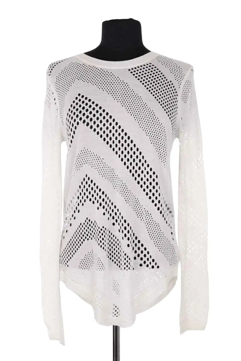 Top Iro Blanc en Viscose, taille S - Seconde Main