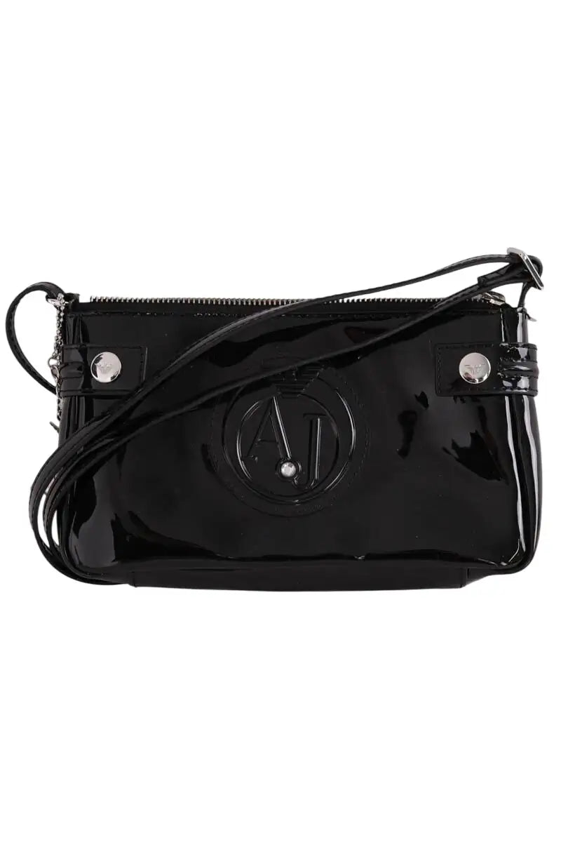 Mini sac Armani Jeans Noir en Cuir verni - Seconde Main