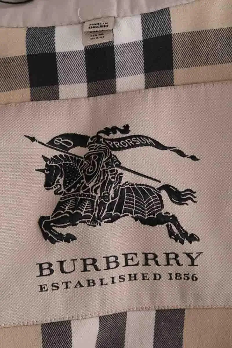 Trench-coat Burberry Beige en Coton