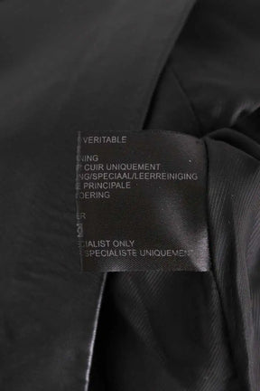 Jupe Hotel Particulier Noir en Cuir