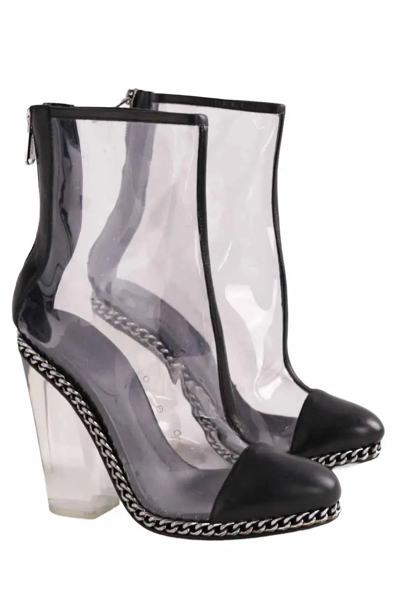 Boots Balmain Noir en Tissu