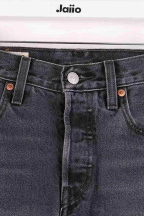 Jean droit Levi's 501 Noir en Coton