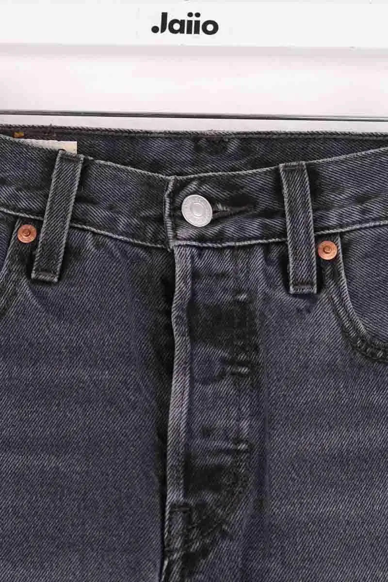 Jean droit Levi's 501 Noir en Coton