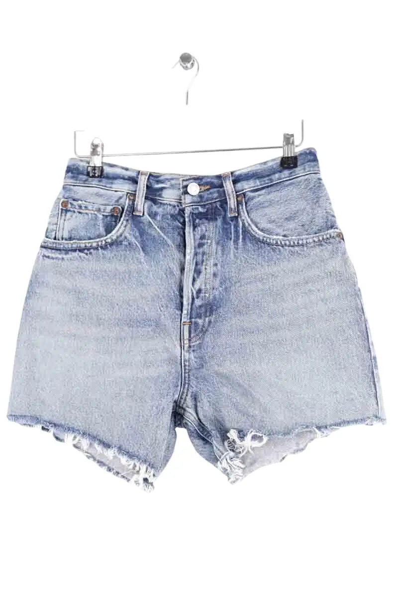 Mini short Agolde Bleu en Coton, taille M - Seconde Main