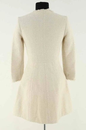 Manteau Maje Ecru en Coton
