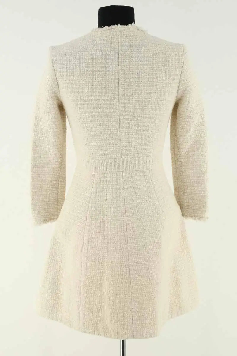 Manteau Maje Ecru en Coton