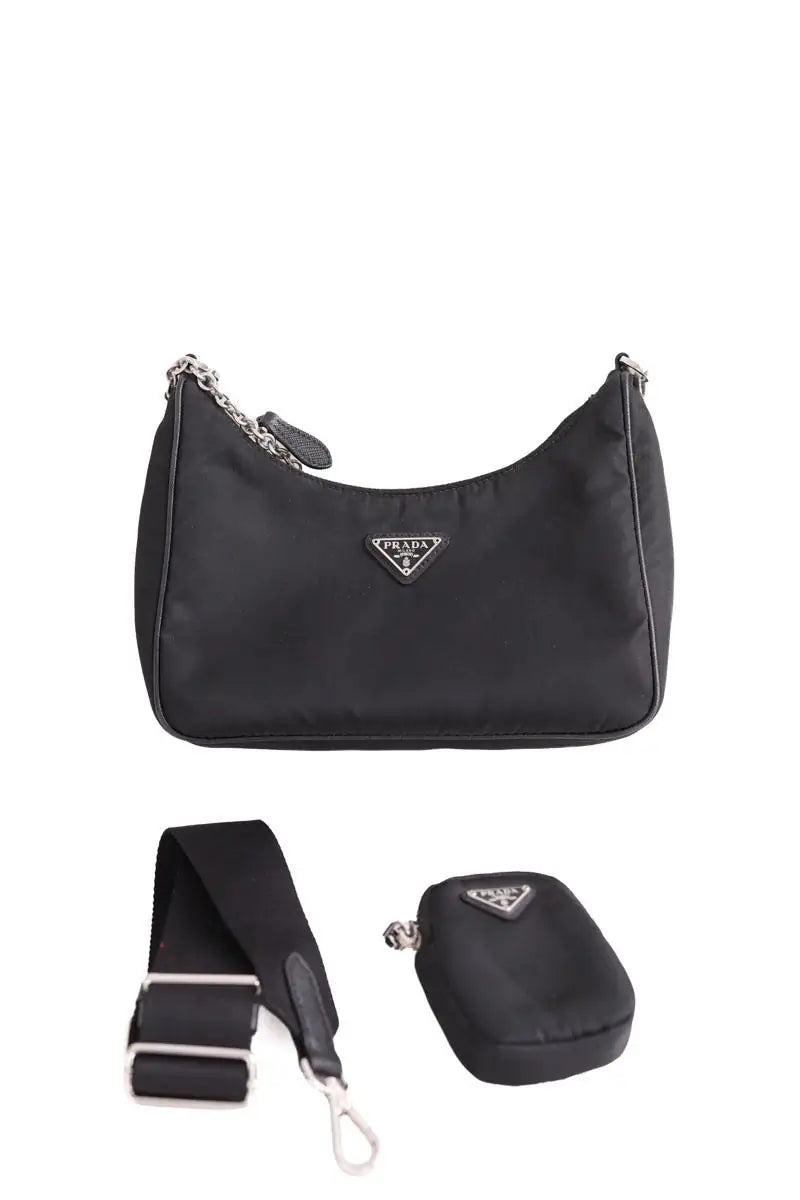 Mini sac Prada Re-edition 2005 Noir en Synthétique