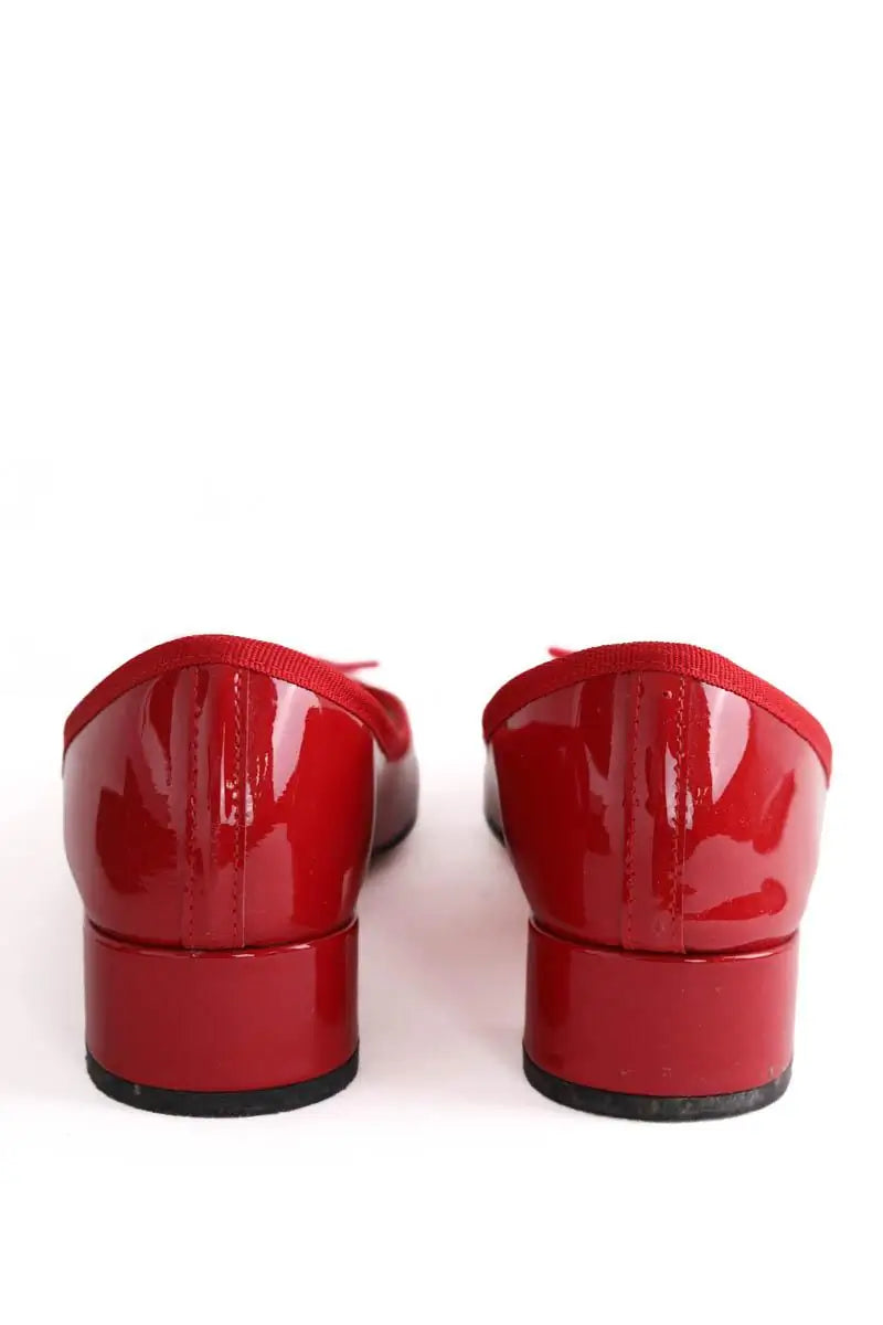 Talons Repetto Rouge en Cuir