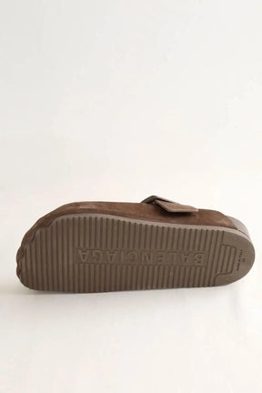 Sabots Balenciaga Marron en Daim