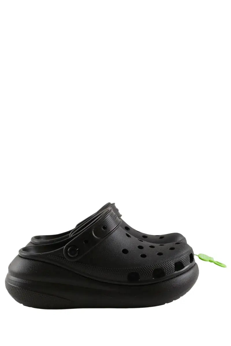 Sabots Crocs Noir en Tissu, taille 36 - Seconde Main