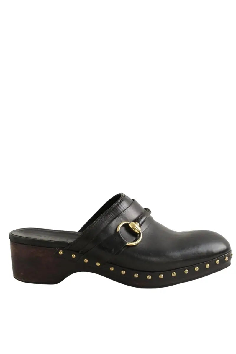 Sabots Gucci Noir en Cuir, taille 42 - Seconde Main