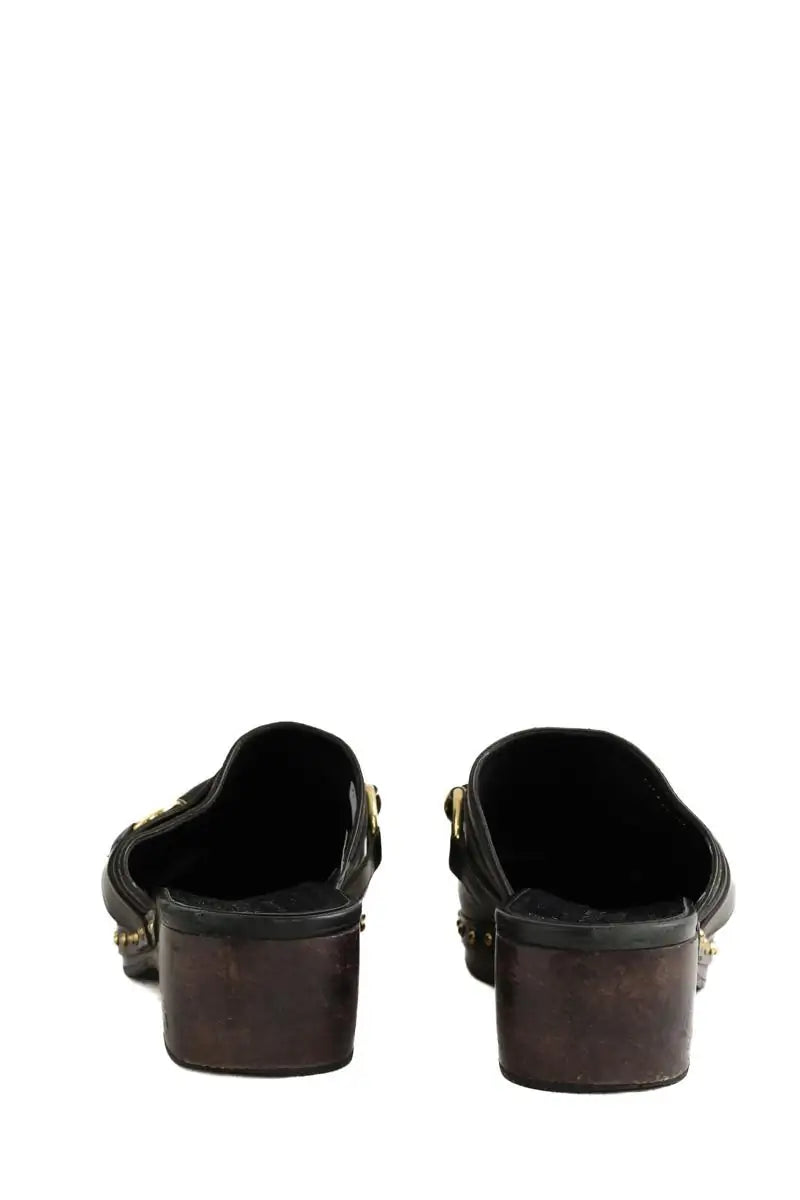 Sabots Gucci Noir en Cuir