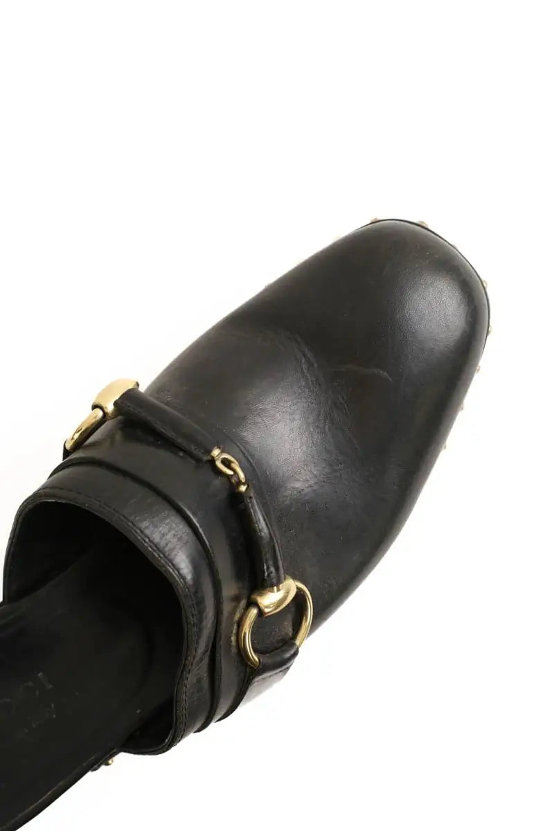 Sabots Gucci Noir en Cuir