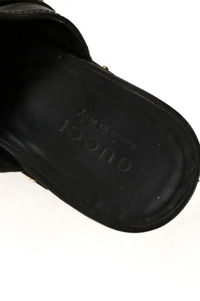 Sabots Gucci Noir en Cuir
