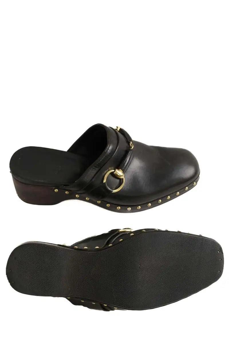 Sabots Gucci Noir en Cuir