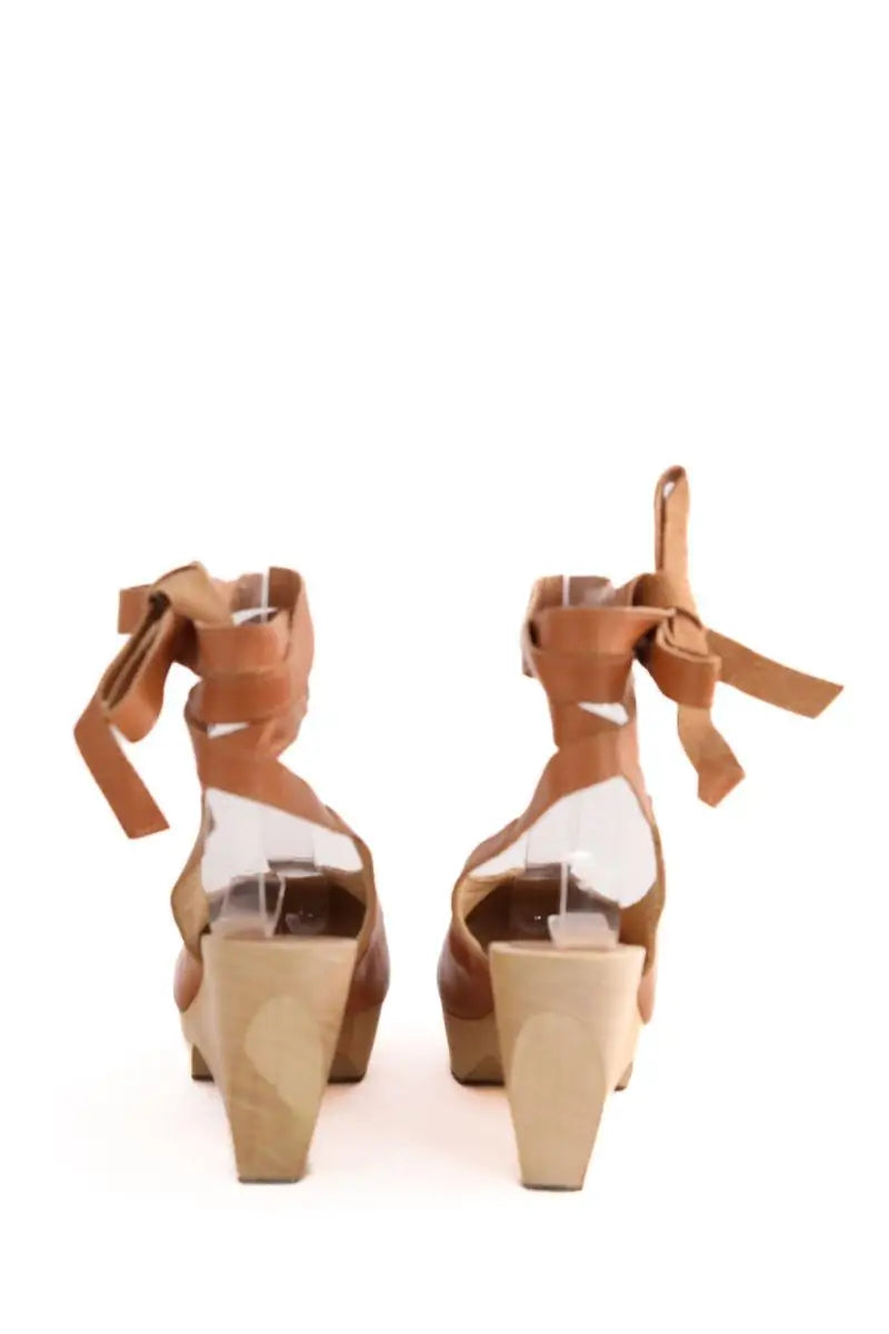 Sabots Isabel Marant Clog slinbacks Camel en Cuir
