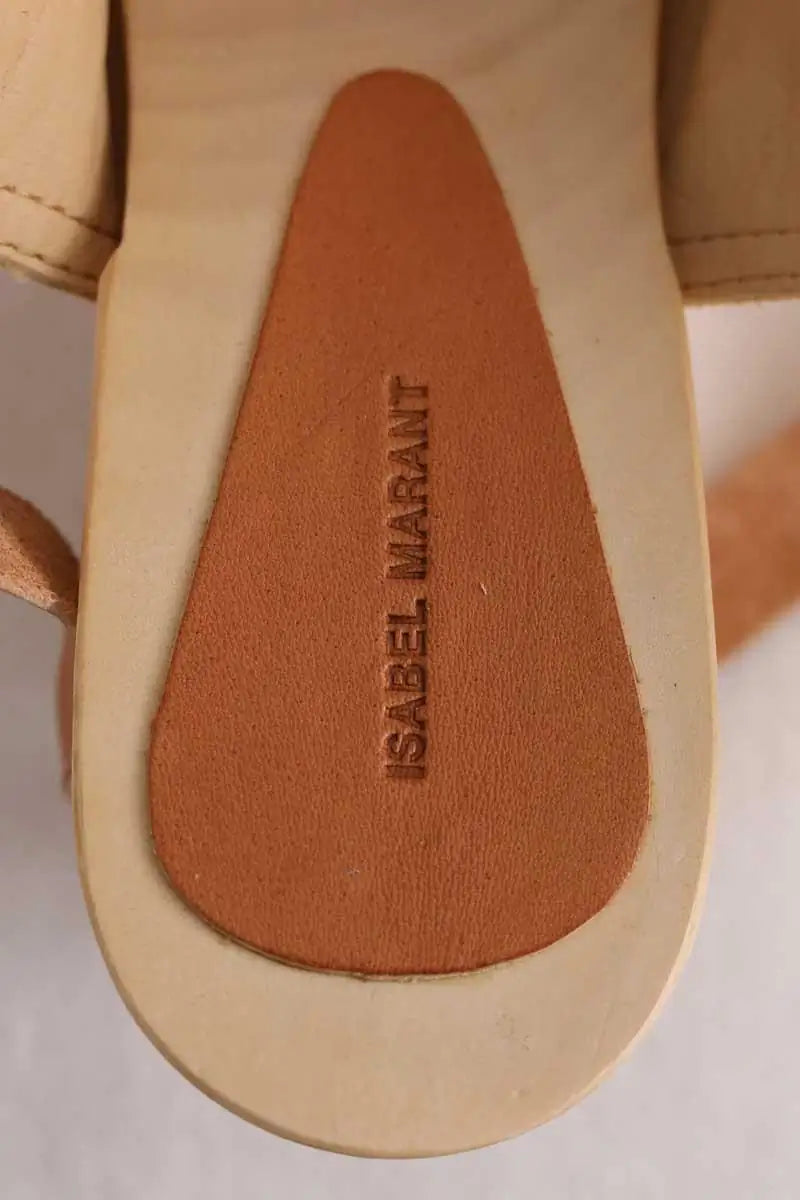 Sabots Isabel Marant Clog slinbacks Camel en Cuir