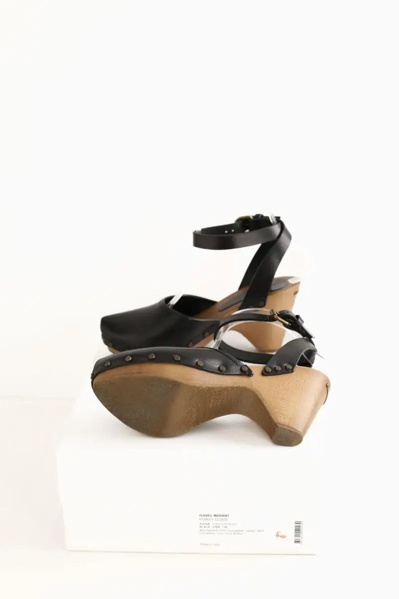 Sabots Isabel Marant Noir en Cuir