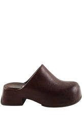 Sabots Miista Marron en Cuir, taille 37 - Seconde Main