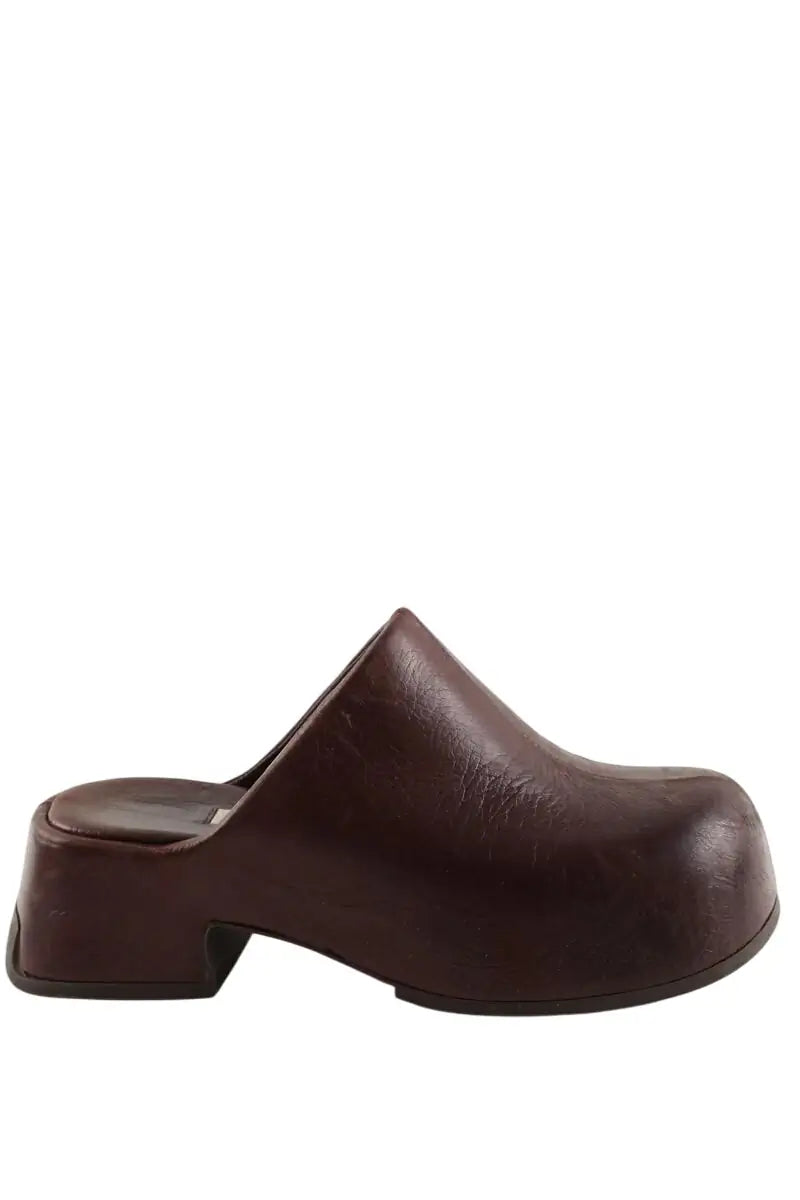 Sabots Miista Marron en Cuir, taille 37 - Seconde Main