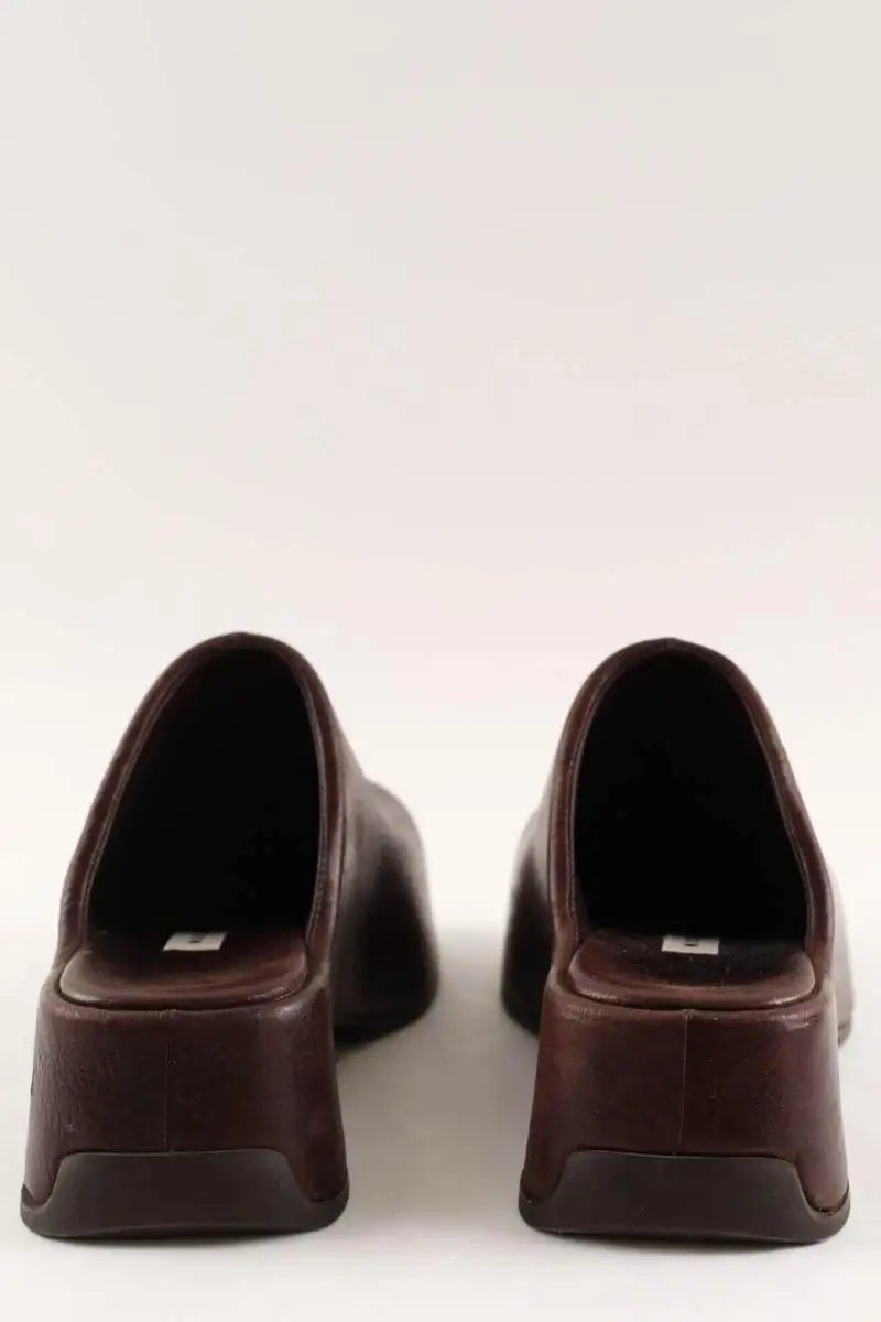 Sabots Miista Marron en Cuir