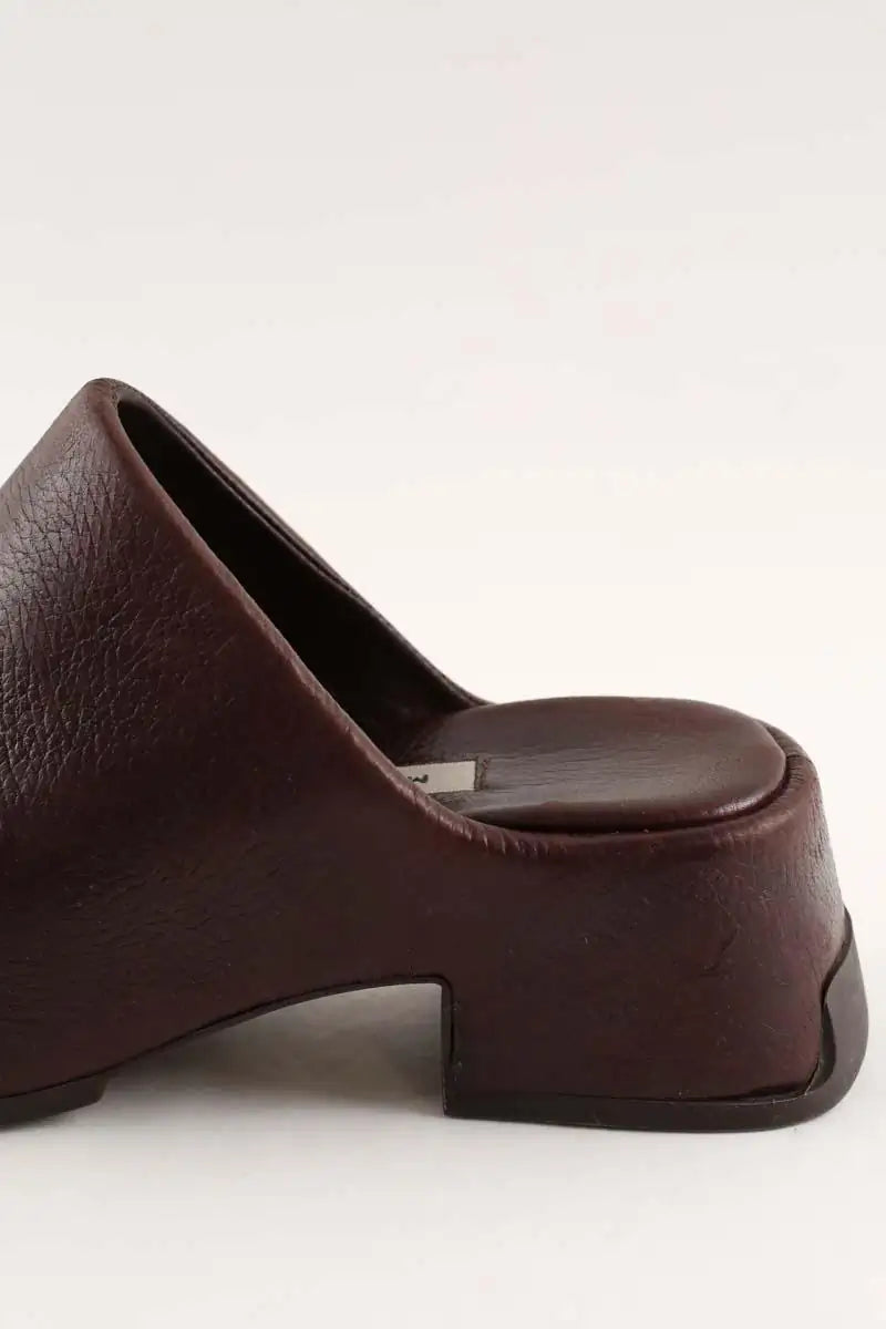 Sabots Miista Marron en Cuir