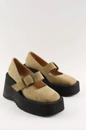 Sabots MM6 Beige en Daim