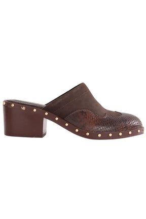 Sabots Vanessa Bruno Marron en Cuir, taille 36 - Seconde Main
