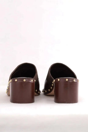 Sabots Vanessa Bruno Marron en Cuir