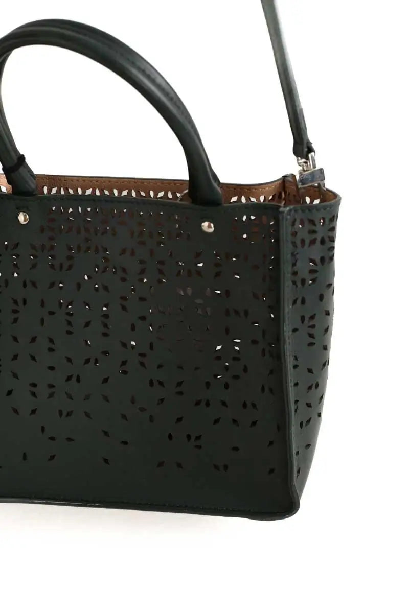 Sac à bandoulière Alaïa Garance 16 Anthracite en Cuir