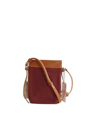 Sac à bandoulière Antik Batik Bordeaux en Coton - Seconde Main