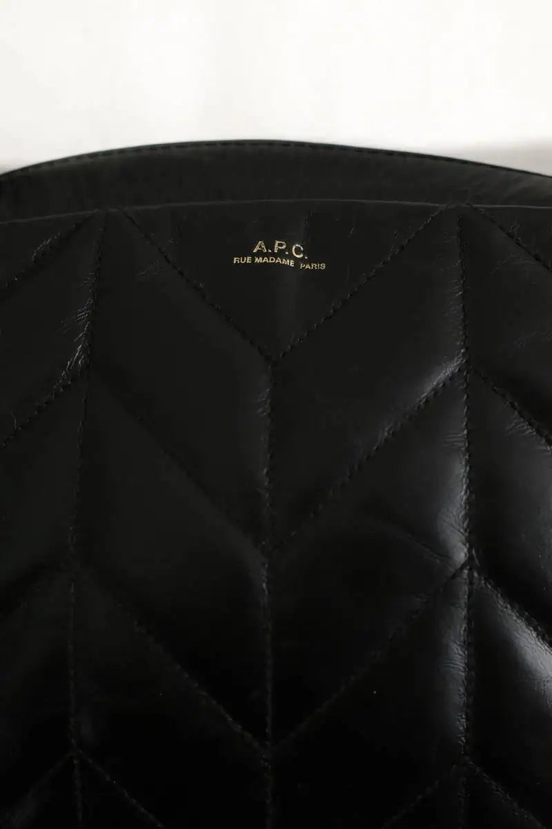 Sac à bandoulière APC Noir en Cuir