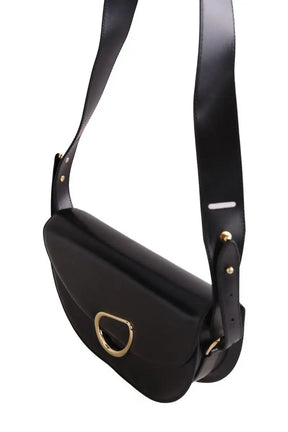 Sac à bandoulière Balzac Maé Noir en Cuir