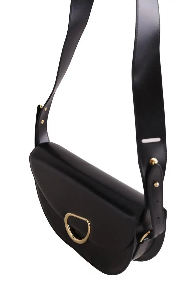 Sac à bandoulière Balzac Maé Noir en Cuir