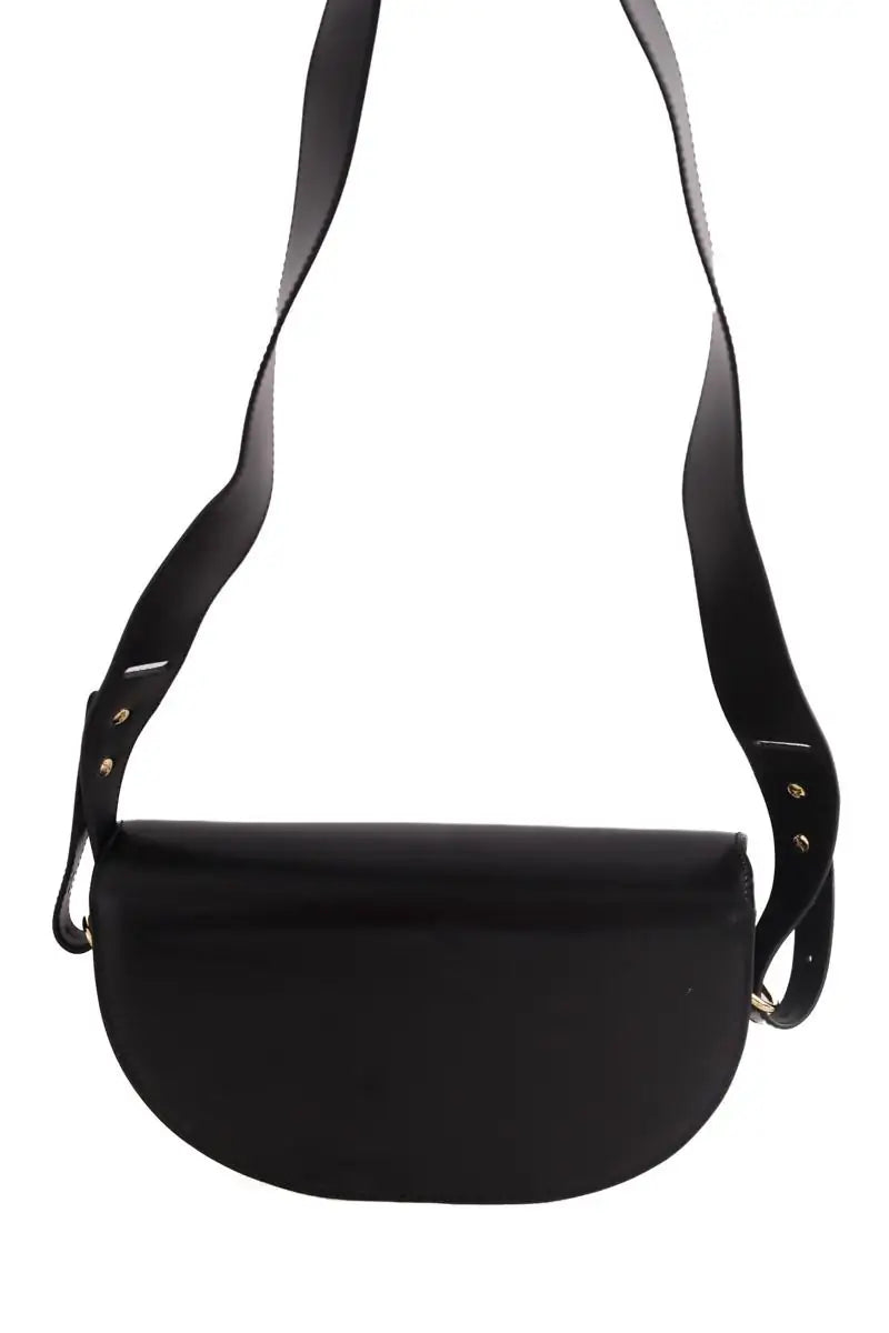 Sac à bandoulière Balzac Maé Noir en Cuir