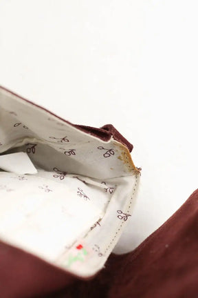 Sac à bandoulière Bonpoint Bordeaux en Daim
