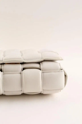 Sac à bandoulière Bottega Veneta Chain Cassette Blanc en Cuir