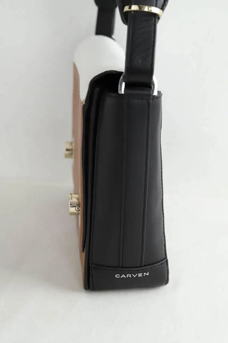 Sac à bandoulière Carven Marron en Cuir