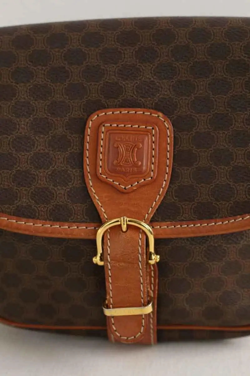 Sac à bandoulière Celine Marron en Cuir