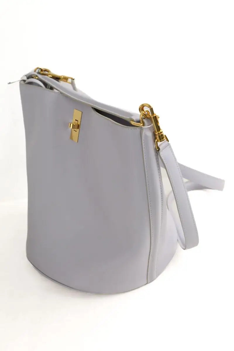 Sac à bandoulière Celine sac seau 16 Gris en Cuir
