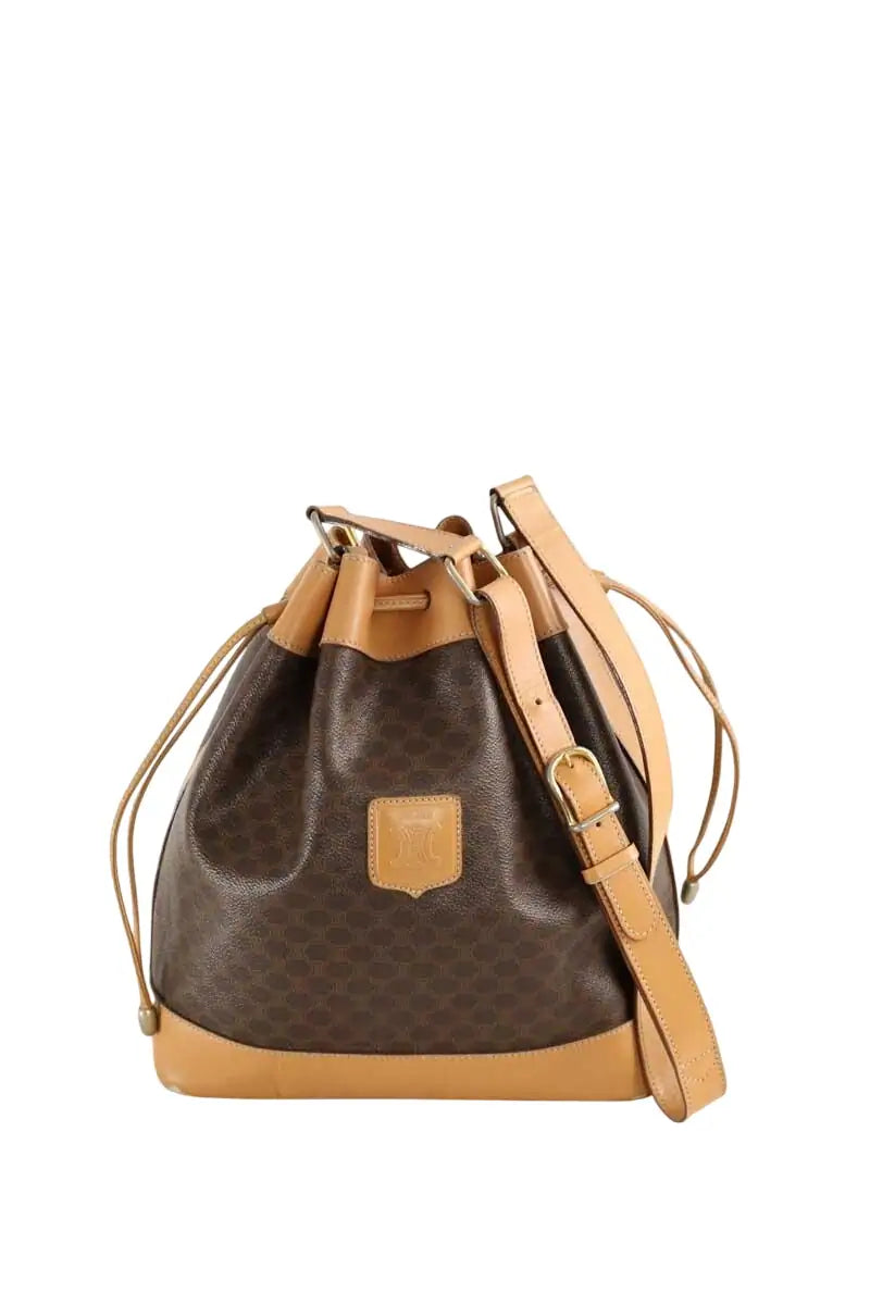 Sac à bandoulière Celine Seau macadam Marron en Cuir - Seconde Main