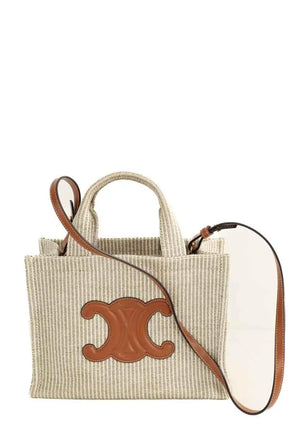 Sac à bandoulière Celine Thais Beige en Tissu