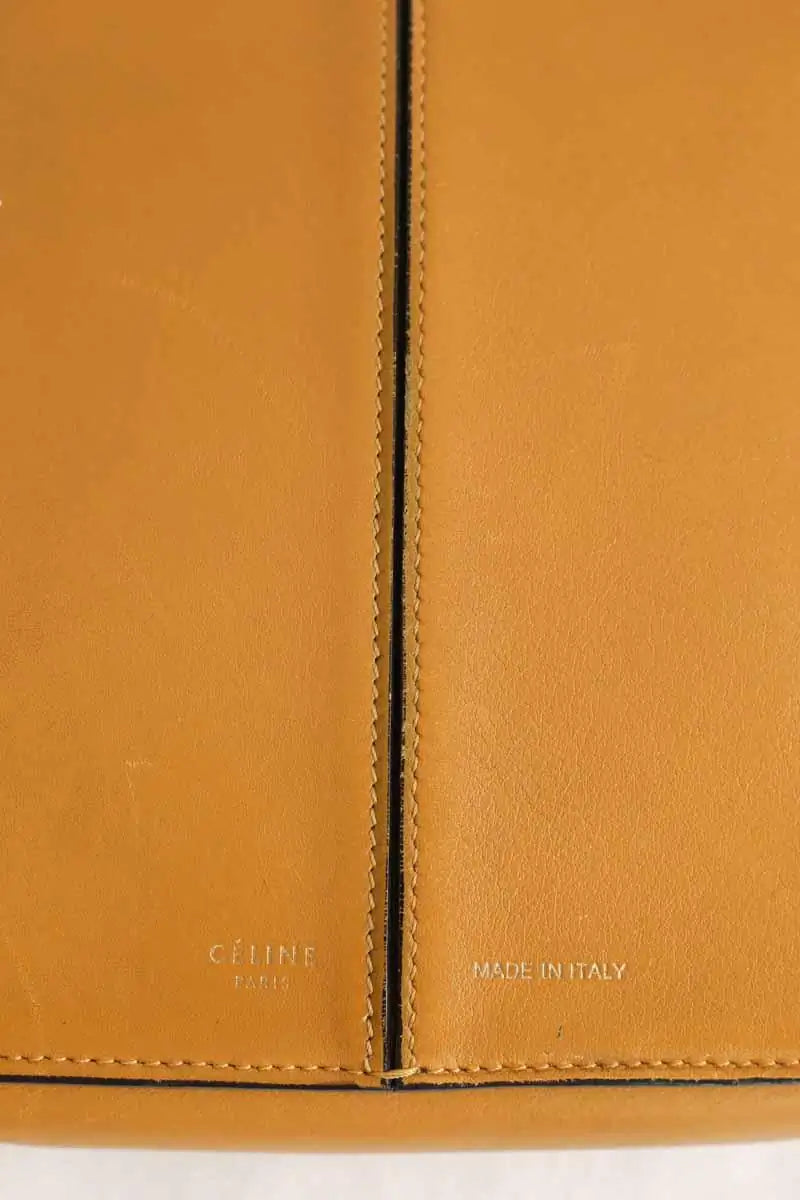 Sac à bandoulière Celine Tri-Fold Camel en Cuir