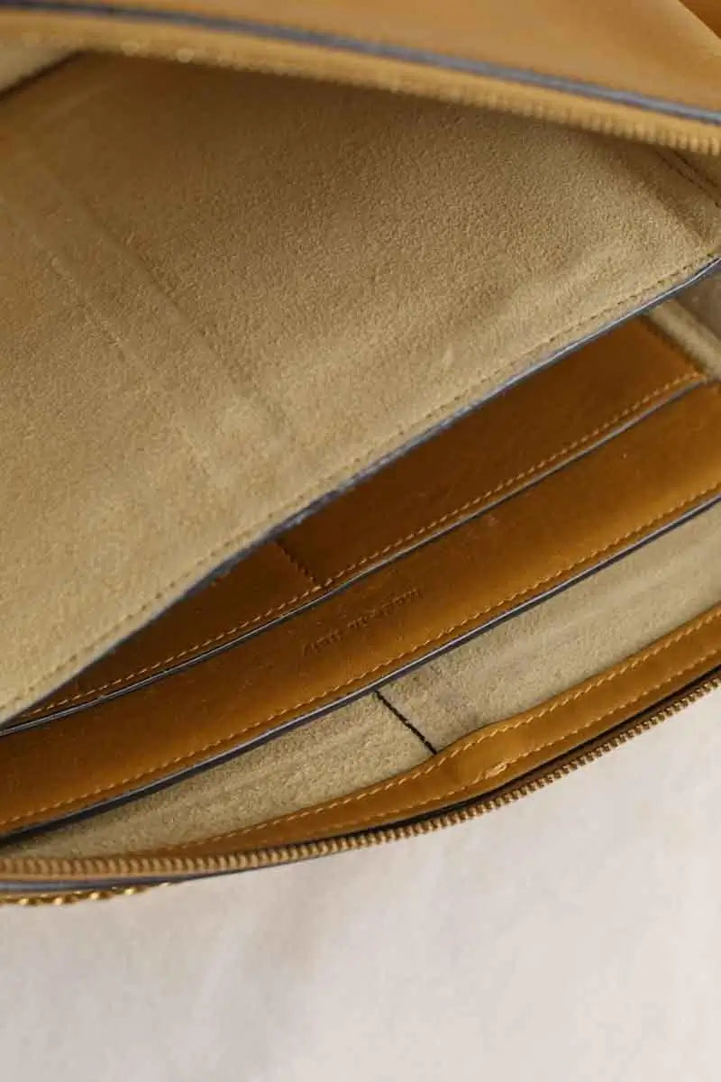Sac à bandoulière Celine Tri-Fold Camel en Cuir