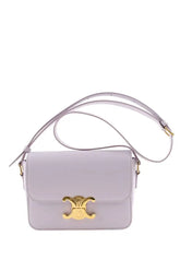 Sac à bandoulière Celine Triomphe teen veau brillant Violet en Cuir - Seconde Main