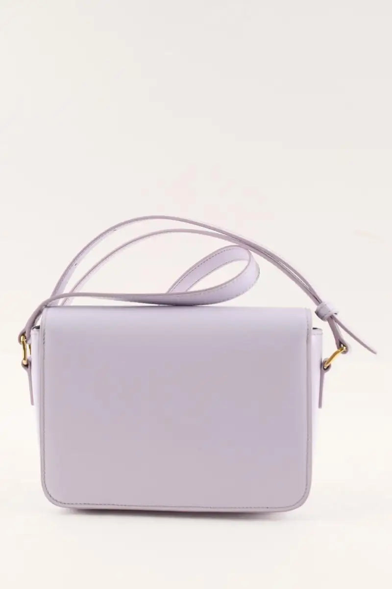 Sac à bandoulière Celine Triomphe teen veau brillant Violet en Cuir
