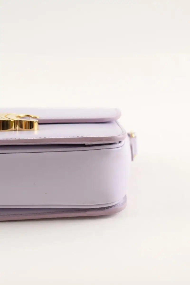 Sac à bandoulière Celine Triomphe teen veau brillant Violet en Cuir